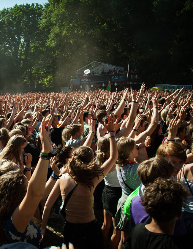 Den lille fede - Publikum under koncert