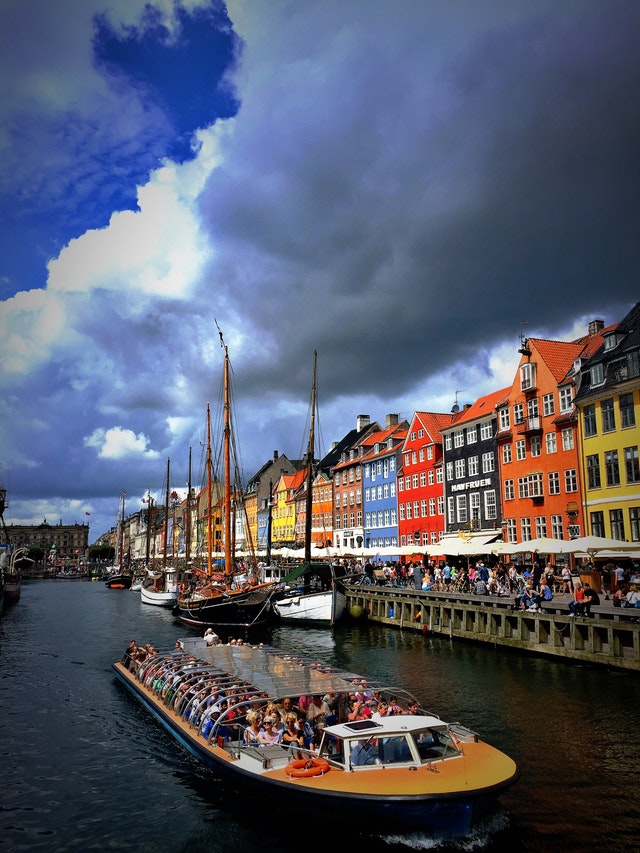 Turistbåd i København