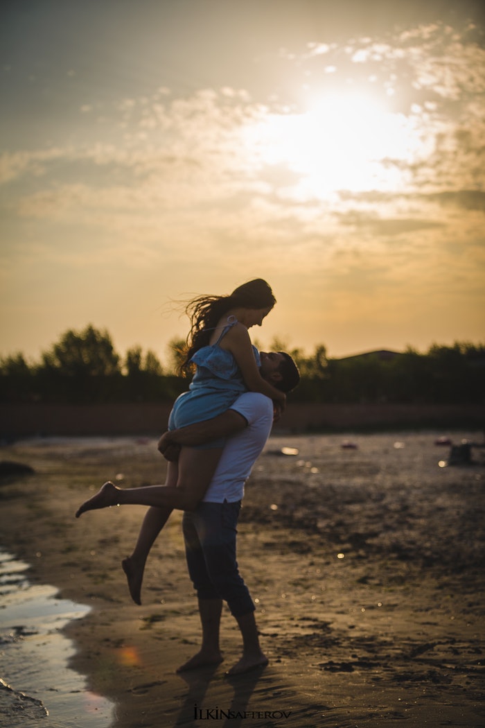 Date på stranden